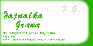 hajnalka grama business card